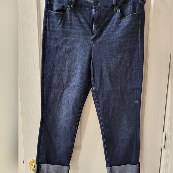 Liverpool Denim - Women's Skinny fit jeans ankle length rolled hem fit